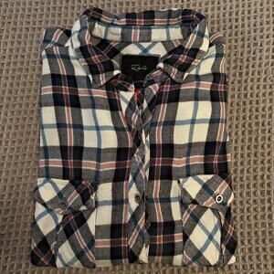Rails x Free People Plaid Flannel Button Up Shirt Womens Medium